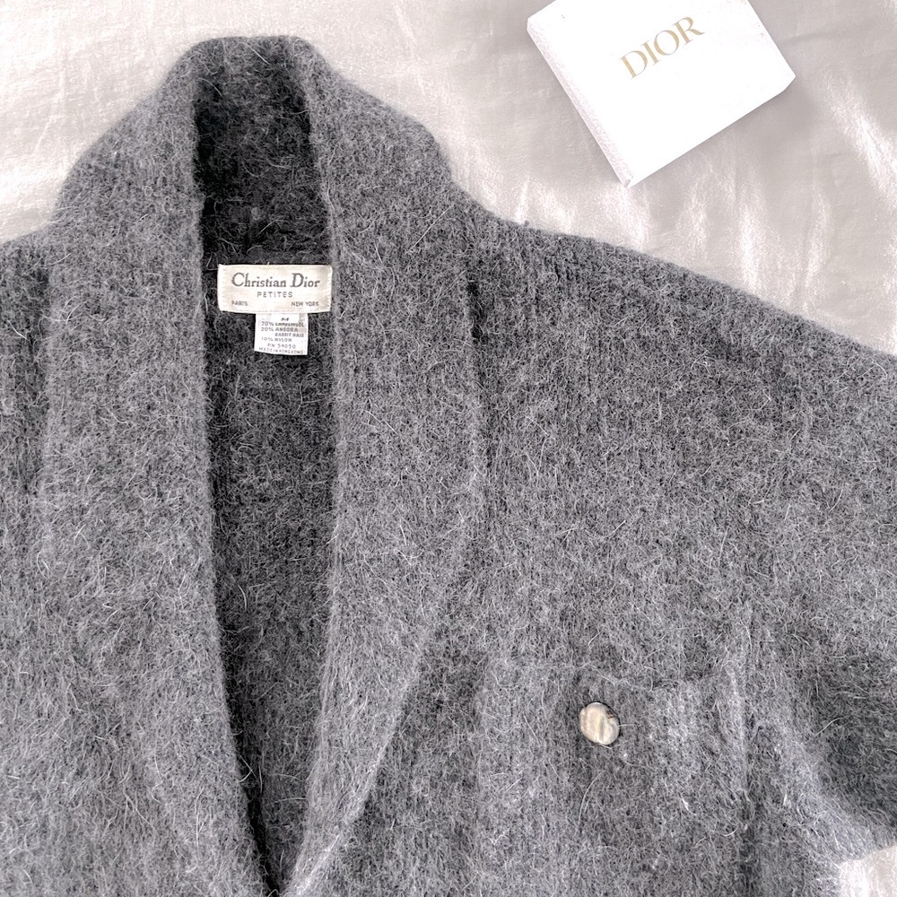 Vintage Dior Wool Sweater Cardigan | Petite